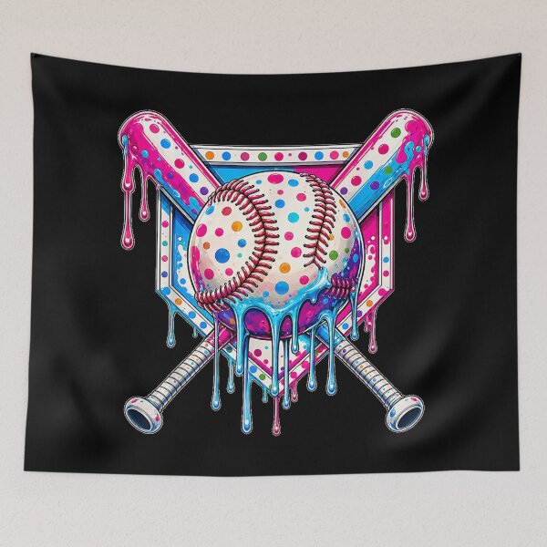 Item preview, Happy Dot Baseball Drip Colorful Dots for Boys Kids Youth designed and sold by HenikaPonko.