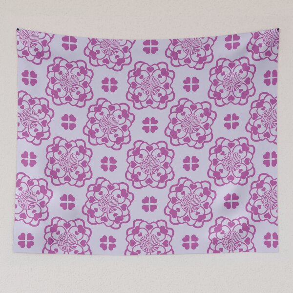 Item preview, Peace Love Justice Equity Flowers & Hearts in Light & Fuchsia designed and sold by Digitalmyth's Designs.