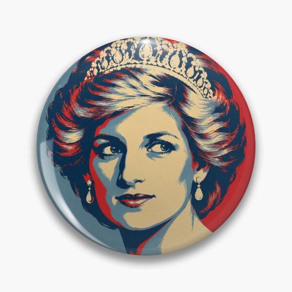 Item preview, Lady Diana Poster, Princess Diana Vintage Pop Art Portrait, Royal British Icon Design designed and sold by ValentinaHramov.