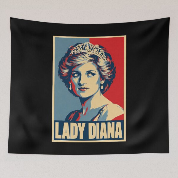 Item preview, Lady Diana Poster, Princess Diana Vintage Pop Art Portrait, Royal British Icon Design designed and sold by ValentinaHramov.