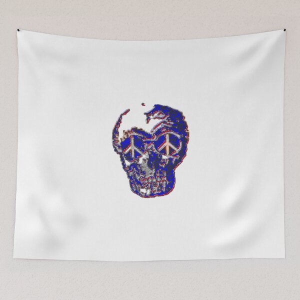 Item preview, blue victory skull designed and sold by retro_hobbie_shop.