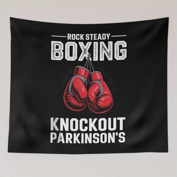 Item preview, Rock Steady Boxing Knockout Parkinsons Red Gloves Awareness Support Apparel designed and sold by slmfams.