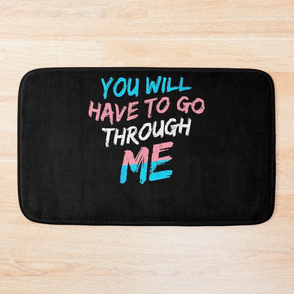 Item preview, You Will Have To Go Through Me Trans Flag Colors Protective Ally Statement Apparel designed and sold by slmfams.