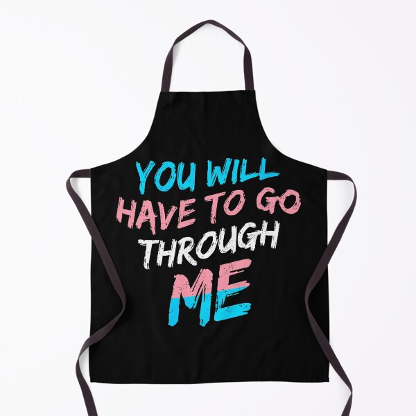Item preview, You Will Have To Go Through Me Trans Flag Colors Protective Ally Statement Apparel designed and sold by slmfams.