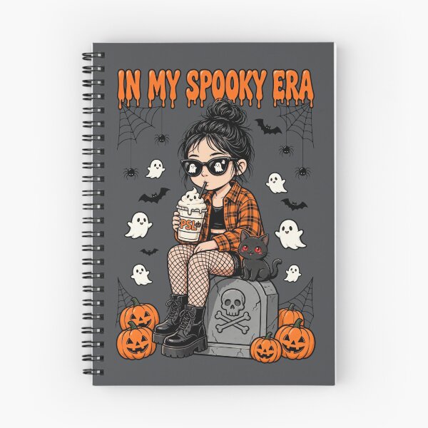 Item preview, In My Spooky Era -  Cute Chibi Cartoon Halloween Kawaii - Girl Pumpkin Ghost designed and sold by Danh Style.