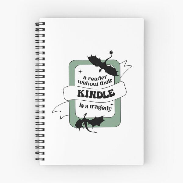 Item preview, A Reader Without Their Kindle Is A Tragedy Fourth Wing Quote Green Bookish designed and sold by nteeeley.