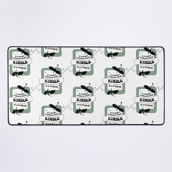 Item preview, A Reader Without Their Kindle Is A Tragedy Fourth Wing Quote Green Bookish designed and sold by nteeeley.
