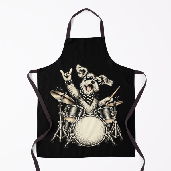 Item preview, Cute Schnauzer Playing Drums Funny Music Dog Drummer Graphic designed and sold by 76Valeria.