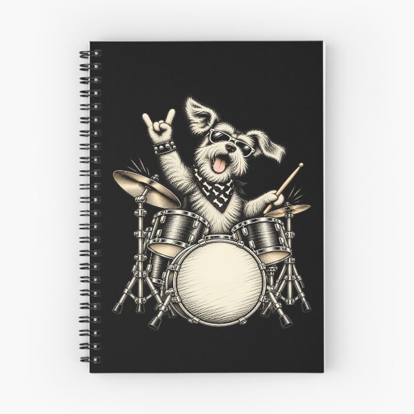 Item preview, Cute Schnauzer Playing Drums Funny Music Dog Drummer Graphic designed and sold by 76Valeria.