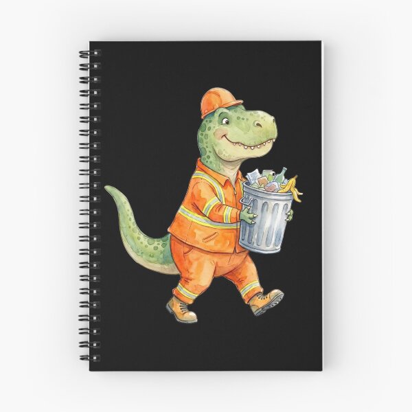 Item preview, Garbage Man Cute Reptile Kids Illustration  designed and sold by BeaBuzz.