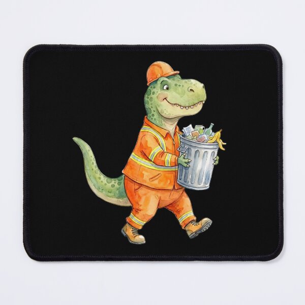 Item preview, Garbage Man Cute Reptile Kids Illustration designed and sold by BeaBuzz.