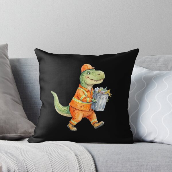 Item preview, Garbage Man Cute Reptile Kids Illustration  designed and sold by BeaBuzz.