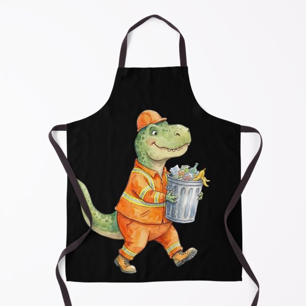 Item preview, Garbage Man Cute Reptile Kids Illustration designed and sold by BeaBuzz.