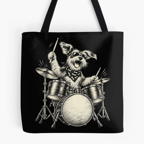 Item preview, Cute Schnauzer Playing Drums Funny Music Dog Drummer Graphic designed and sold by 76Valeria.