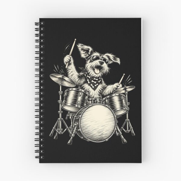 Item preview, Cute Schnauzer Playing Drums Funny Music Dog Drummer Graphic designed and sold by 76Valeria.