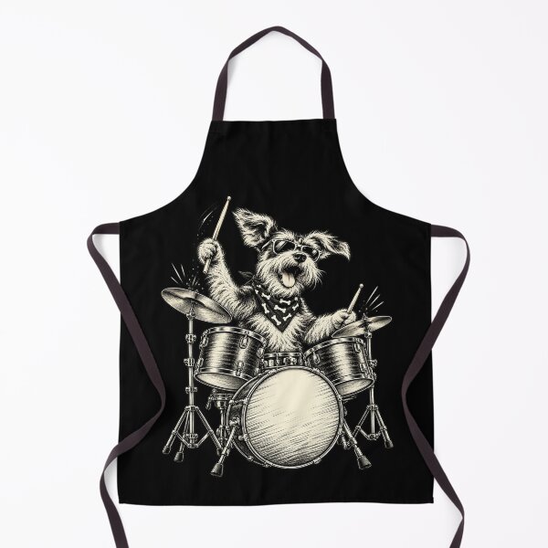 Item preview, Cute Schnauzer Playing Drums Funny Music Dog Drummer Graphic designed and sold by 76Valeria.