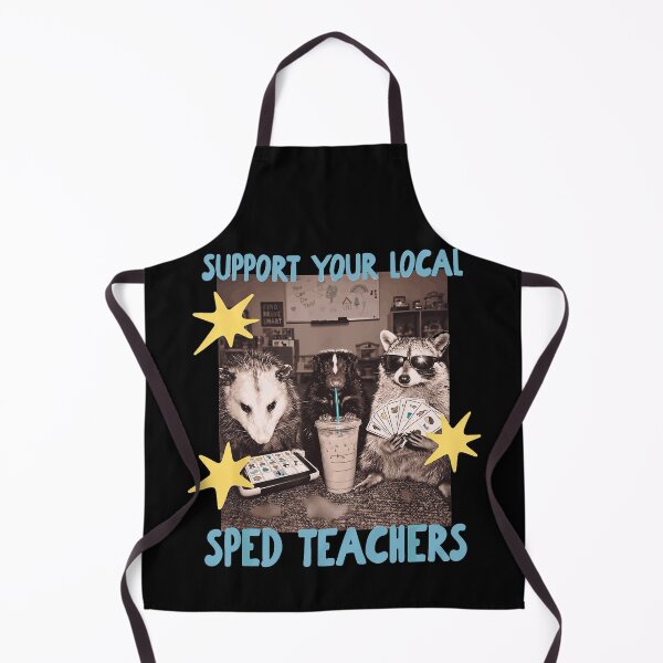 Item preview, Support Your Local Sped Teachers Opossum Skunk Raccoon Classroom AAC Cards Apparel designed and sold by slmfams.