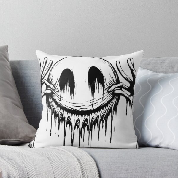 Item preview, Melting Smile Face Dark Art Illustration designed and sold by RisingSunStyle.