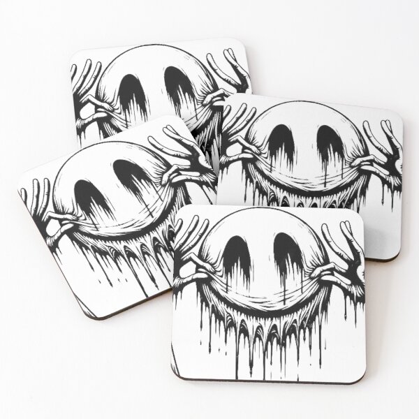 Item preview, Melting Smile Face Dark Art Illustration designed and sold by RisingSunStyle.
