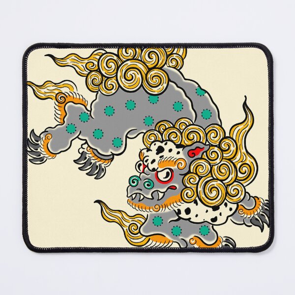 Item preview, Foo Dog Japanese Guardian Lion designed and sold by MARCOSURREAL.