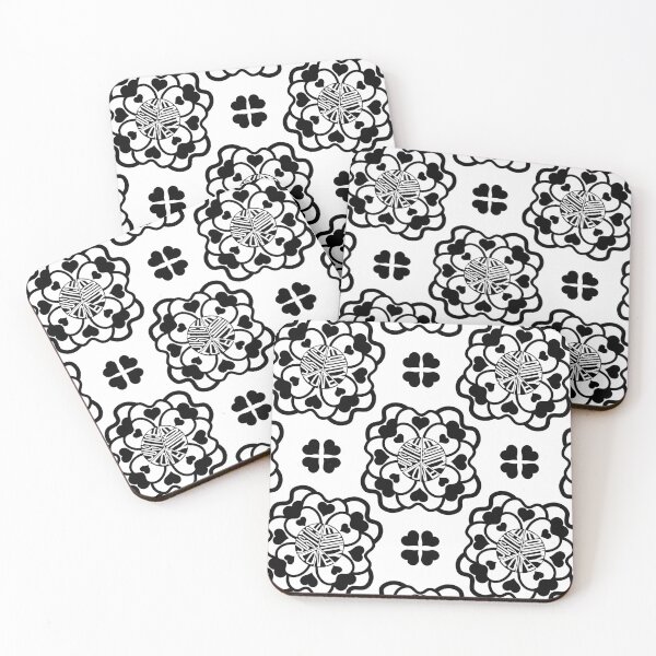 Item preview, Peace Love Justice Equity Flowers & Hearts in White & Black designed and sold by Digitalmyth's Designs.