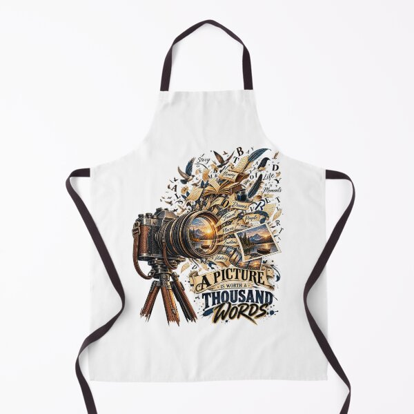 Item preview, A Picture Is Worth A Thousand Words Vintage Camera and Memory Art Graphic Tee Design designed and sold by Nubian Style.