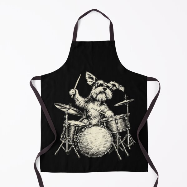 Item preview, Cute Schnauzer Playing Drums Funny Music Dog Drummer Graphic designed and sold by 76Valeria.