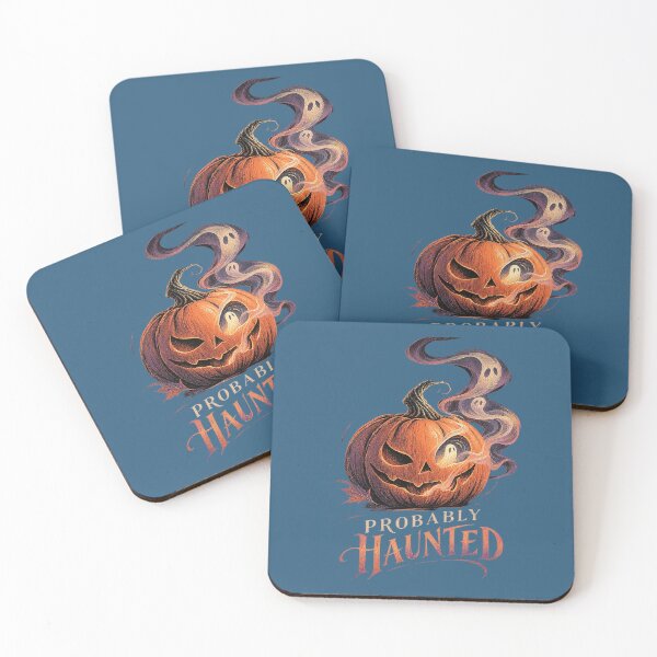 Item preview, Probably Haunted – Spooky Pumpkin & Ghosts. designed and sold by Endless7Art.