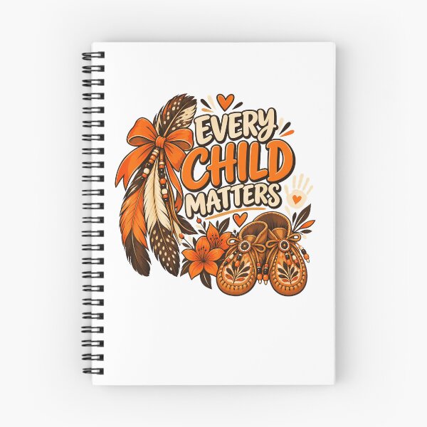 Item preview, Every Child Matters Orange Feathers Moccasins Flowers Indigenous Awareness Apparel designed and sold by slmfams.