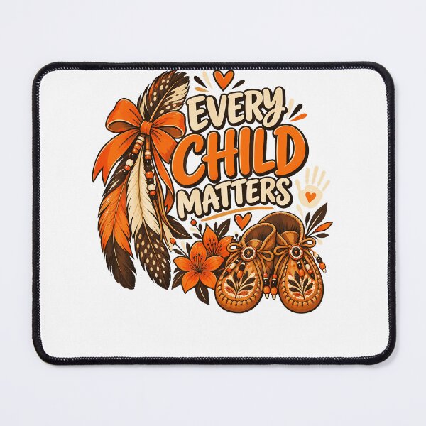 Item preview, Every Child Matters Orange Feathers Moccasins Flowers Indigenous Awareness Apparel designed and sold by slmfams.
