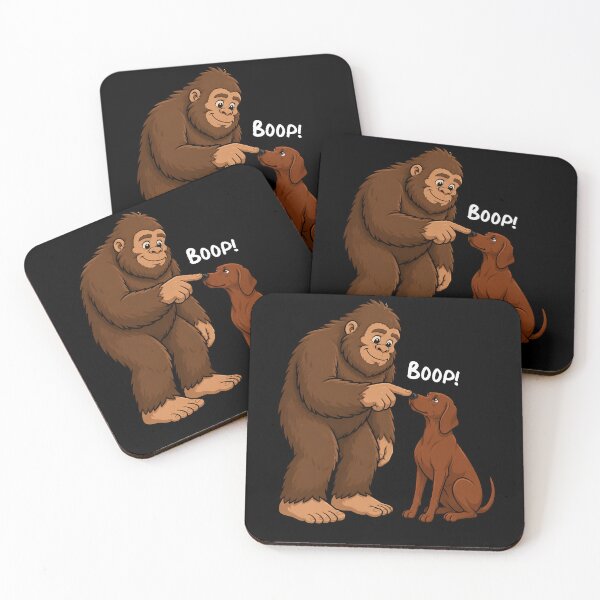 Item preview, Bigfoot and Redbone Coonhound Boop Fun Design Sasquatch designed and sold by rafaeltto.