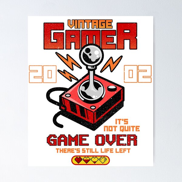 Item preview, Vintage Gamer Since 2002 Funny Birthday Gaming designed and sold by JRRTs.