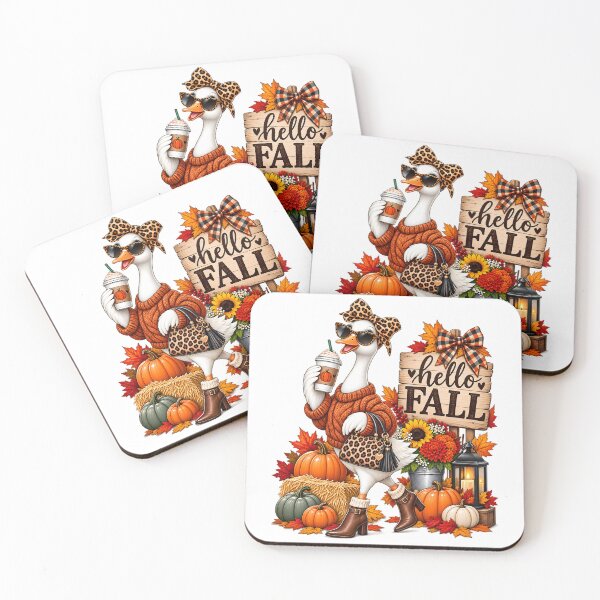 Item preview, Hello Fall Goose Autumn Harvest Pumpkin designed and sold by Rtcraftani.