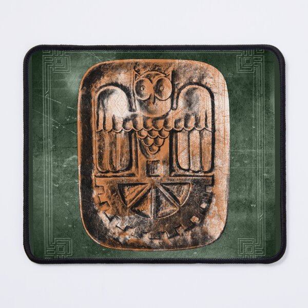 Item preview, Stylized Owl Relief Bronze Door Plate Design Rusty designed and sold by Ghoul Enterprises.