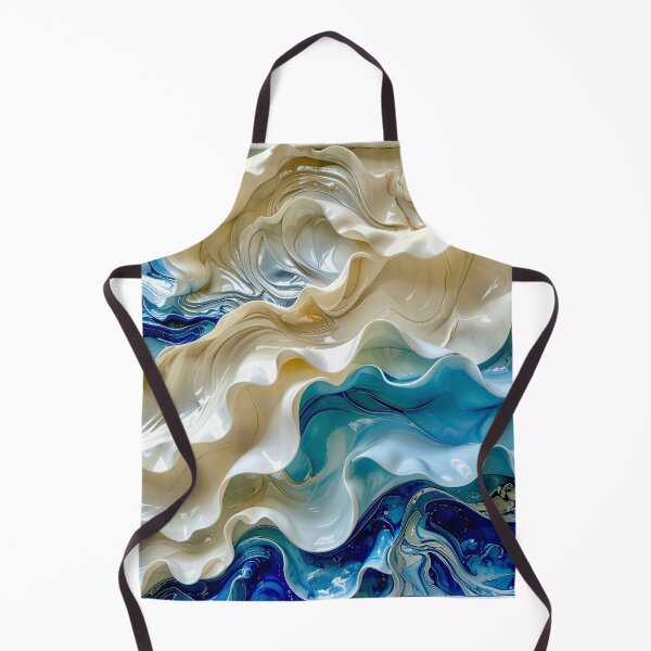 Item preview, Duality of Ivory Ceramic and Cobalt Waves designed and sold by Vicky Brago-Mitchell®.