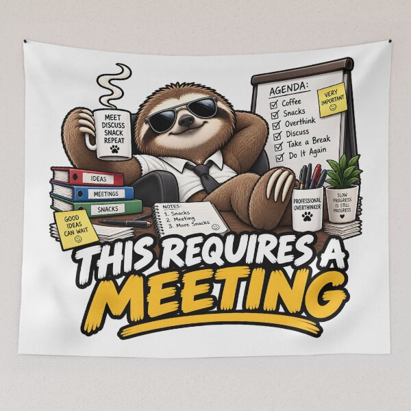 Item preview, This Requires a Meeting designed and sold by TOMSZE.