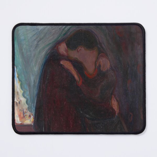 Item preview, Edvard Munch's The Kiss – Romantic poster and expressionist love designed and sold by Shoupay.