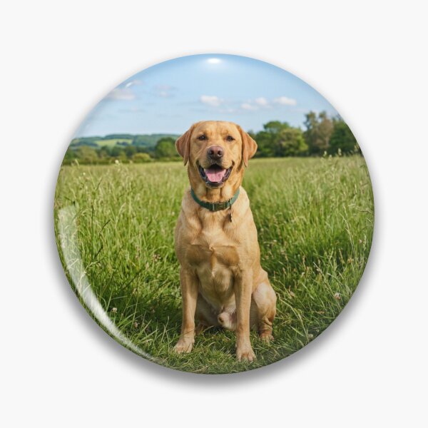 Item preview, Labrador Retriever Loves Sitting on Green Grass designed and sold by DigiArtAnimal.