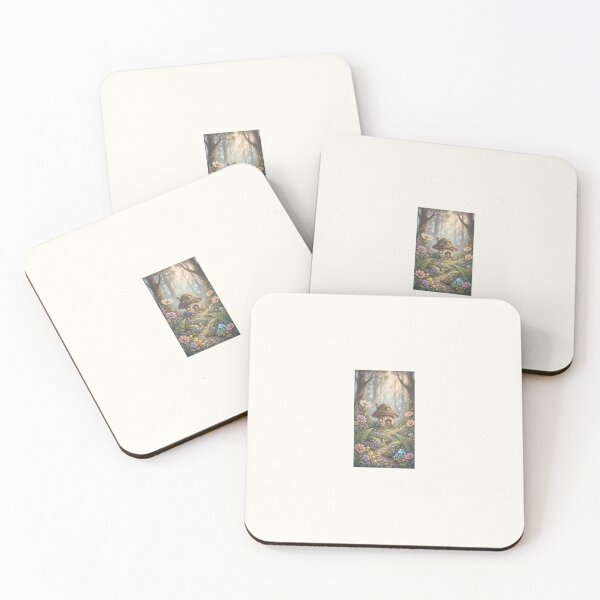 Item preview, Fairycore Mushroom Cottage Forest Pathway Illustration designed and sold by Itsheartshop.