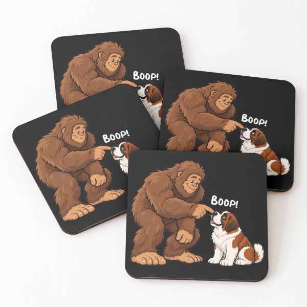 Item preview, Bigfoot and Saint Bernard Boop Fun Design Sasquatch designed and sold by rafaeltto.