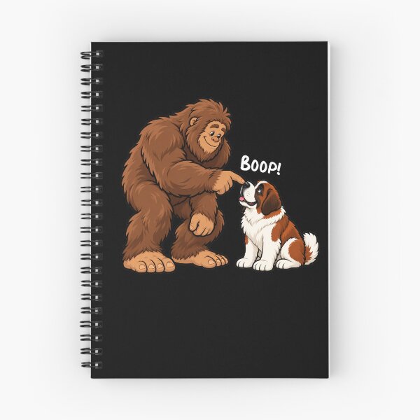 Item preview, Bigfoot and Saint Bernard Boop Fun Design Sasquatch designed and sold by rafaeltto.
