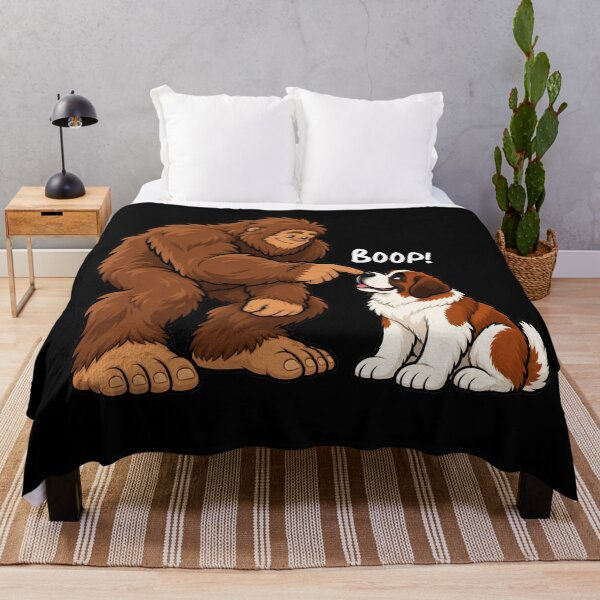Item preview, Bigfoot and Saint Bernard Boop Fun Design Sasquatch designed and sold by rafaeltto.