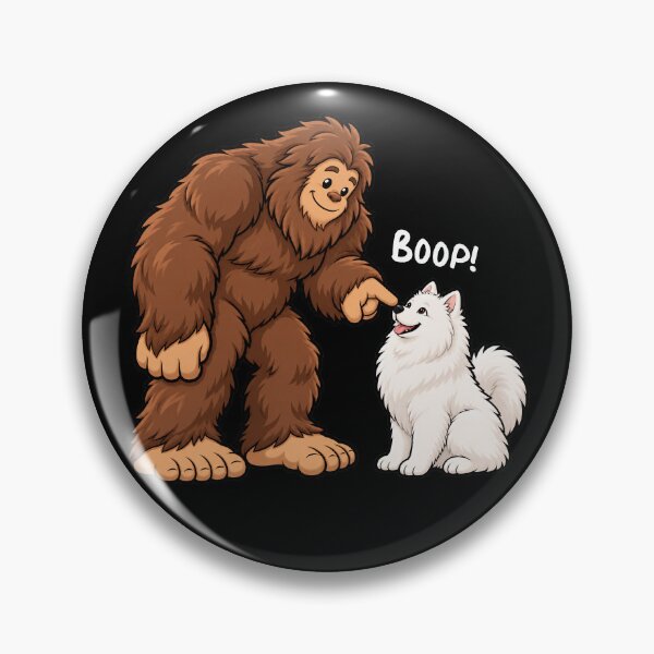 Item preview, Bigfoot and Samoyed Boop Fun Design Sasquatch designed and sold by rafaeltto.