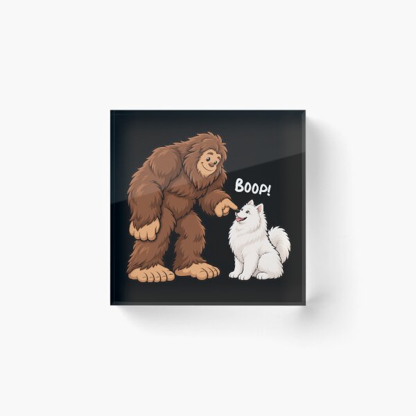 Item preview, Bigfoot and Samoyed Boop Fun Design Sasquatch designed and sold by rafaeltto.