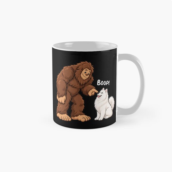 Item preview, Bigfoot and Samoyed Boop Fun Design Sasquatch designed and sold by rafaeltto.