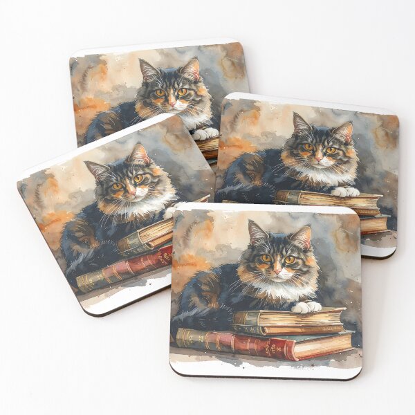Item preview, Copy of Cat Sleeping on Books  designed and sold by BetweenForms.