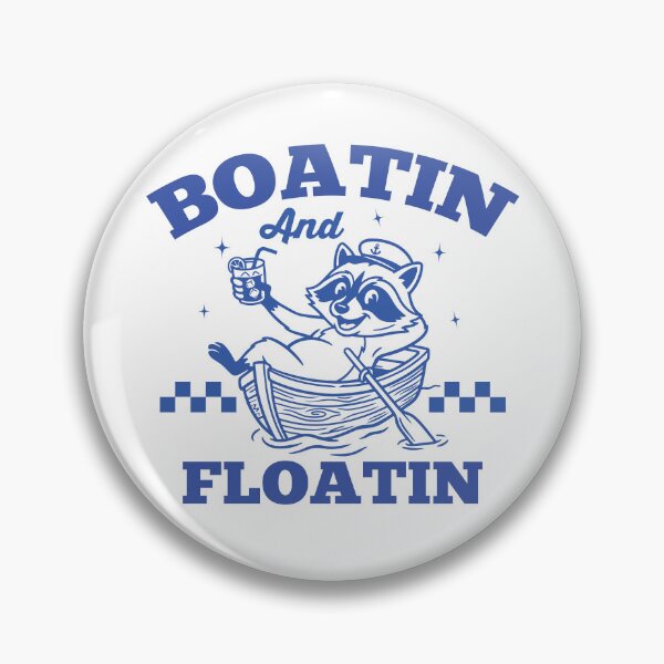 Item preview, Boatin And Floatin Funny Boating Raccoon designed and sold by MO DESIGNS.