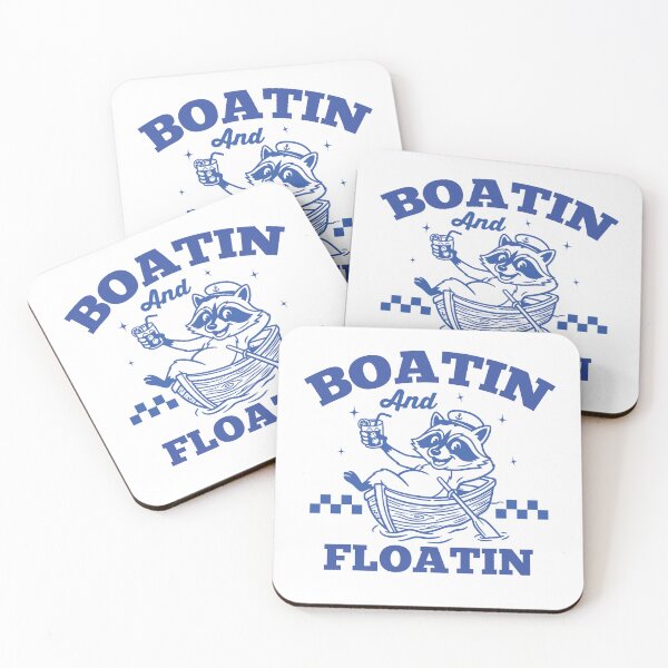 Item preview, Boatin And Floatin Funny Boating Raccoon designed and sold by MO DESIGNS.