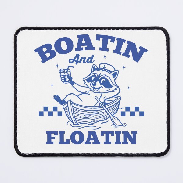 Item preview, Boatin And Floatin Funny Boating Raccoon designed and sold by MO DESIGNS.