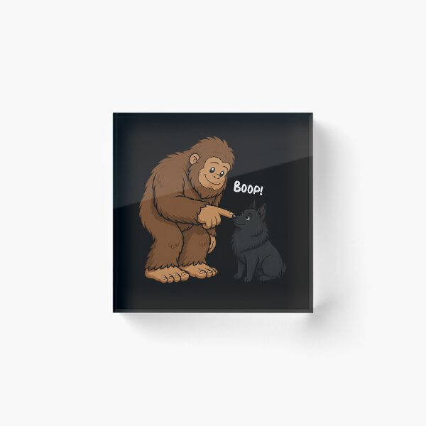 Item preview, Bigfoot and Schipperke Boop Fun Design Sasquatch designed and sold by rafaeltto.